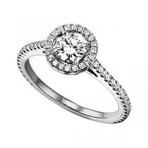 1/3 ctw Diamond Engagement Ring in 14K White Gold/WB5563E