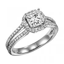 1/2 ctw Diamond Engagement Ring in 14K White Gold/WB5564E