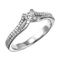 1/6 ctw Diamond Engagement Ring in 14K White Gold/WB5592E