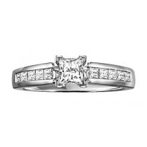 1/2 ctw Diamond Engagement Ring in 14K White Gold