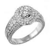 3/4 ctw Diamond Engagement Ring in 14K White Gold