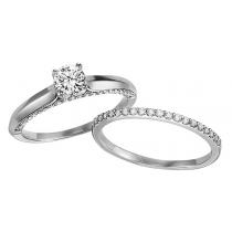 1/2 ctw Diamond Engagement Ring in 14K White Gold/WB5693E