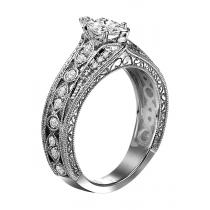 1/5 ctw Diamond Engagement Ring in 14K White Gold/WB5739E