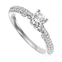 1/4 ctw Diamond Engagement Ring in 14K White Gold/WB5743E