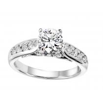 3/8 ctw Diamond Engagement Ring in 14K White Gold/WB5799E