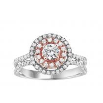 14K White Gold 1 ctw Diamond Engagement Ring :WB5850E