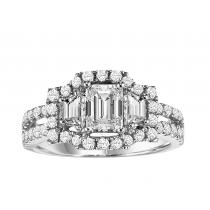 14K White Gold Diamond Engagement Ring 2 ctw : WB5888E