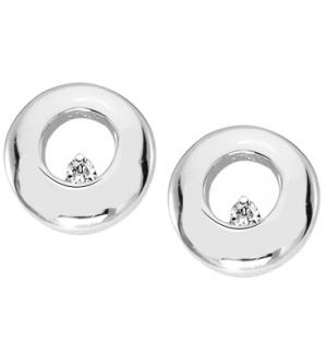 Silver Diamond Earrings / SER2015