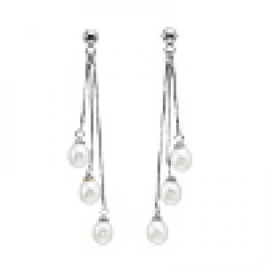 Silver F/W Pearl Earrings/130E01W