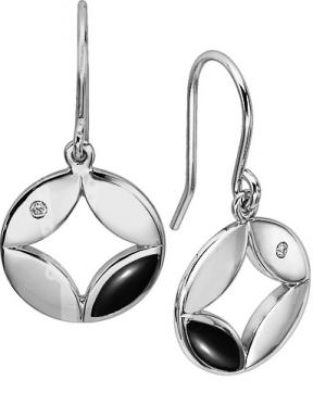 Silver Diamond Earrings / SER2007
