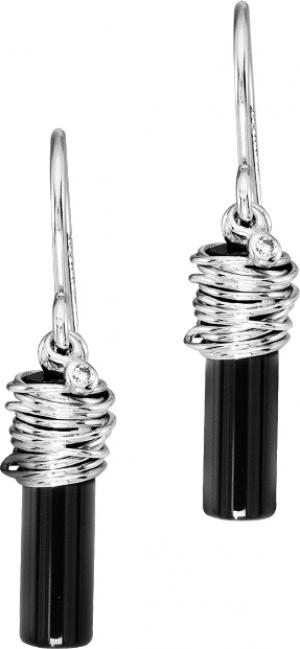 Silver Diamond Earrings / SER3005