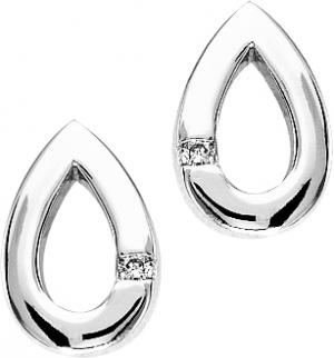 Silver Diamond Earrings / SER2020