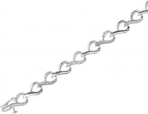 Silver Diamond Bracelet / FB1022A
