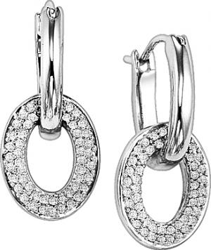 1/4 ctw Diamond Earrings in Sterling Silver / FE1016