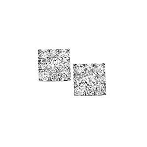 1/2 ctw Diamond Earrings in 14K White Gold /FE1100AW  