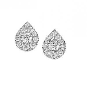 1/2 ctw Diamond Earrings in 14K White Gold /FE1102AW