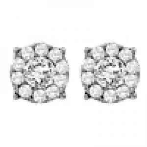 Gold and Diamond Certified Earrings  3/4 ctw: FE1166