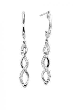 Gold Diamond Earrings 1/6 ctw / FE4012