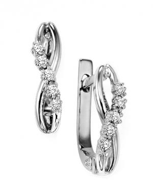 Silver 1/7 ctw Diamond Earrings / FE4059