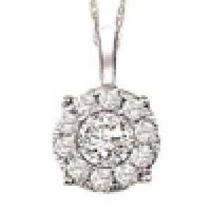 Gold and Diamond Certified Pendant  1/2 ctw: FP1234