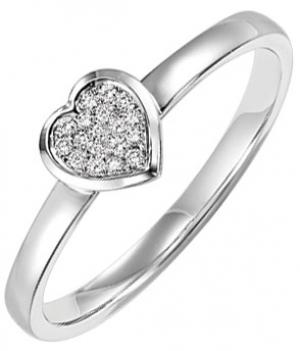 Silver  Diamond Ring :  FR1353