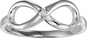 Silver Diamond Infinity Ring/FR1408