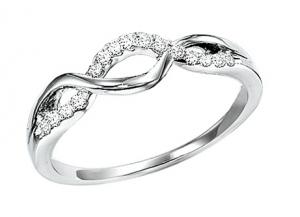 Gold Diamond Ring 1/10 ctw / FR4012