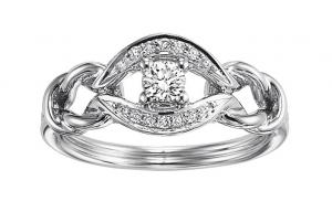 1/5 ctw Diamond Ring in 14K White Gold /FR4049
