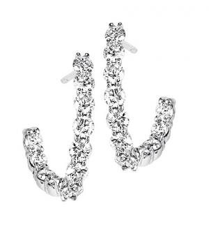 1 ctw Diamond Earrings in 14K White Gold /HDER121