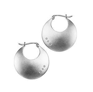 Silver Diamond Earrings / SER1005