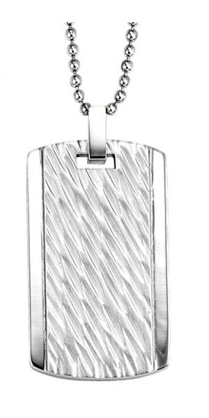 Dog Tag Pendant in Stainless Steel / TS1020