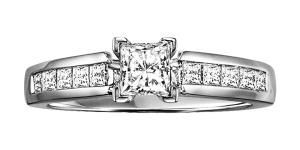 1/2 ctw Diamond Engagement Ring in 14K White Gold
