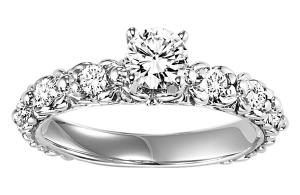 1/3 ctw Diamond Engagement Ring in 14K White Gold/WB5725E