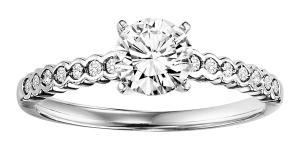 1/5 ctw Diamond Engagement Ring in 14K White Gold/WB5736E