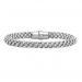 Silver Swarovski Crystal White Bracelet / FB1030