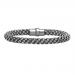 Silver Swarovski Crystal Black Bracelet / FB1032