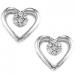 Silver Diamond Earrings / FE1077