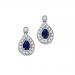 Sapphire & Diamond  Earring set in 14K Gold