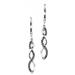 Silver & Black Diamond Earrings/FE4078