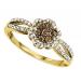 1/3 ctw Brown & White Diamond Ring in 10K Yellow Gold / FR4073-10