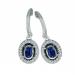 Sapphire & Diamond Earring set in 14K Gold