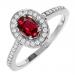 Ruby & Diamond  Ring set in 14K Gold