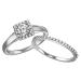 14K White Gold Diamond Engagement Ring 5/8 ctw : WB5697E
